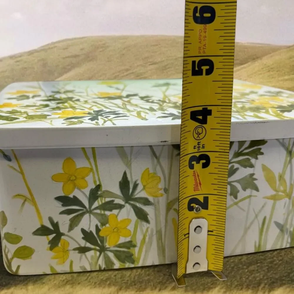 Cottagecore Boho Fairy Emma Bridgewater Wild Flowers Deep Rectangular Tin